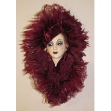 Unique Creations Lady Doll Face Bust Mask Wall Hanging Decor   253779549244